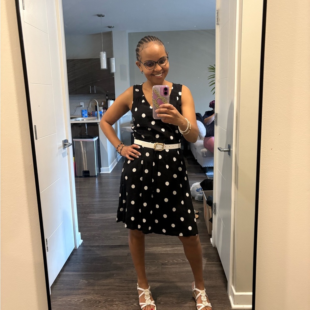 Old navy Polka Dot Dress - Black and White